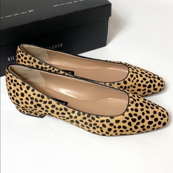 Steve Madden Bantry cheetah calf hair flats - Picture 2 of 8
